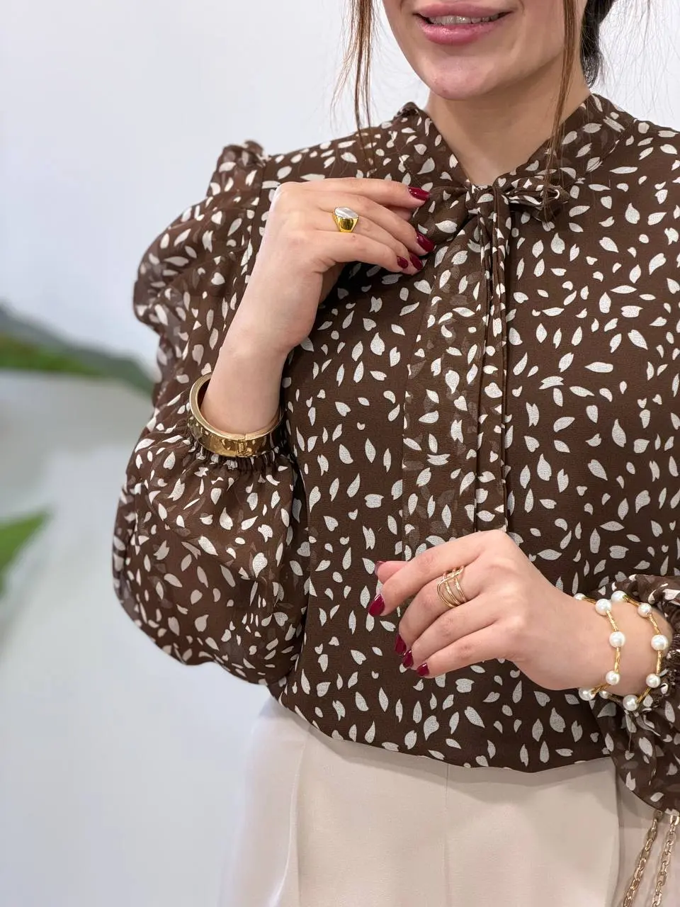 شومیز حریر مجلسی مهلا 4934